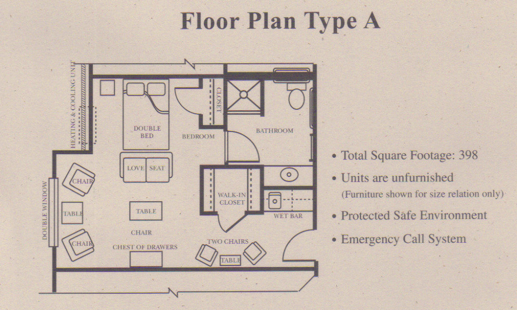Floor Plan for Assisted Living